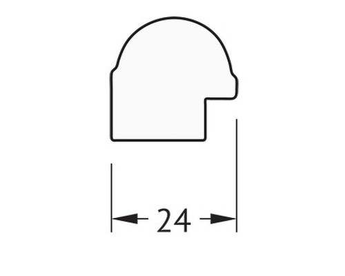 Зеркало Evoform Definite 67х67 BY 0659 в багетной раме - Серебряный бамбук 24 мм