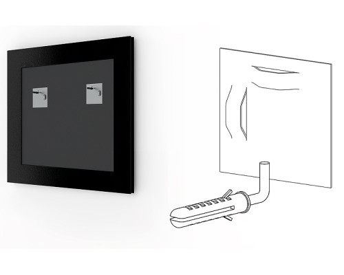 Зеркало Evoform Definite 67х67 BY 0659 в багетной раме - Серебряный бамбук 24 мм