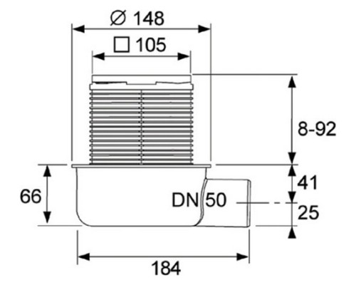Трап дренажный TECE drainpoint 3601050 