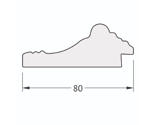 Зеркало Evoform Exclusive-G Floor 199х80 BY 6309 с гравировкой в багетной раме - Сусальное золото 80 мм