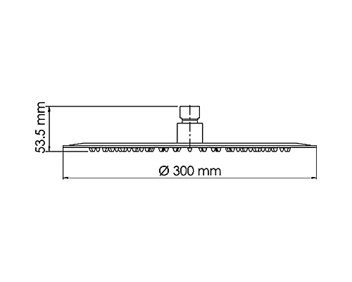 Верхний душ WasserKRAFT Abens A160 Черный матовый