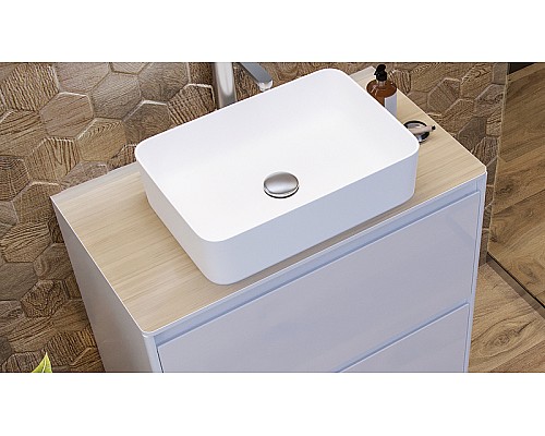 Столешница под раковину Velvex Klaufs 60 StKLA.60.MH-216.617 Белая Шатане