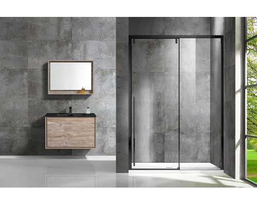 Душевая дверь Vincea Lugano 140 VDS-1L140CLB-1 профиль Черный стекло прозрачное