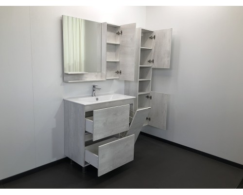 Шкаф пенал Comforty Верона 35 00004137140 подвесной Дуб белый