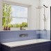 Шторка на ванну Ambassador Bath Screens 70х140 профиль Черный стекло прозрачное