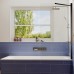Шторка на ванну Ambassador Bath Screens 70х140 профиль Черный стекло прозрачное