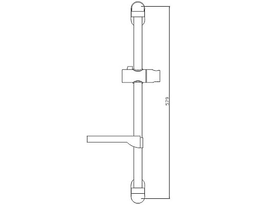 Душевая штанга Haiba HB8007 Хром