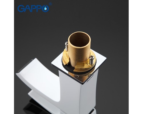 Смеситель для раковины Gappo G07 Белый Хром