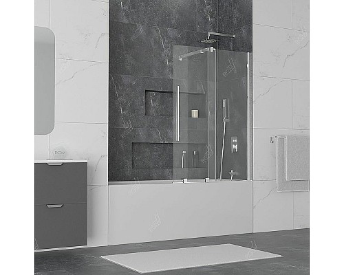 Шторка на ванну RGW Screens SC-47 100x150 41114710-11 профиль Хром стекло прозрачное