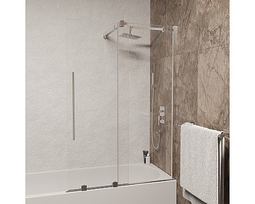 Шторка на ванну RGW Screens SC-47 100x150 41114710-11 профиль Хром стекло прозрачное