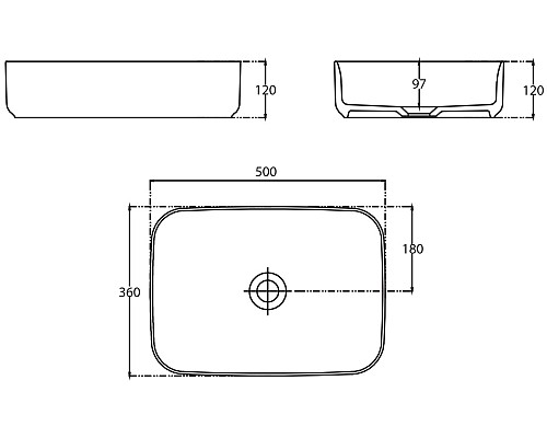 Раковина-чаша Allen Brau Fantasy 50 4.11021.21 Белая матовая