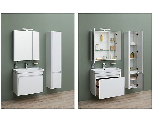 Зеркало-шкаф Aquanet Орлеан 80 белый