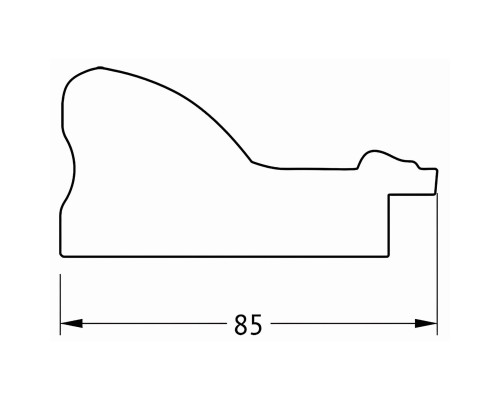 Зеркало Evoform Exclusive Floor 200х110 BY 6153 с фацетом в багетной раме - Виньетка античное серебро 85 мм