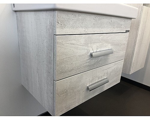 Тумба с раковиной Comforty Никосия 60 00004138879 подвесная Дуб белый