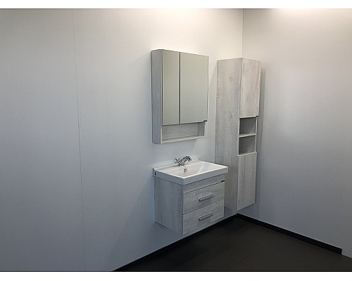 Тумба с раковиной Comforty Никосия 60 00004138879 подвесная Дуб белый