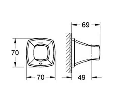 Настенный держатель Grohe для душа