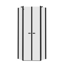 Душевое ограждение NEW TRENDY NEW SOLEO BLACK 80x80x195 (черный)