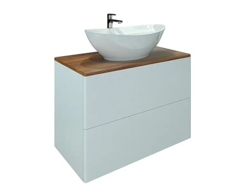 Тумба под раковину Orange Otto Ot-75TuWOOD подвесная Белый Ясень