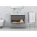 Тумба под раковину Excellent Tuto 80 см серый/дуб, 1 ящик