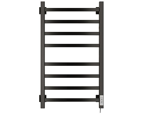 Полотенцесушитель электрический Ника STEP-1 80/40 RAL9005 черный матовый правый тэн