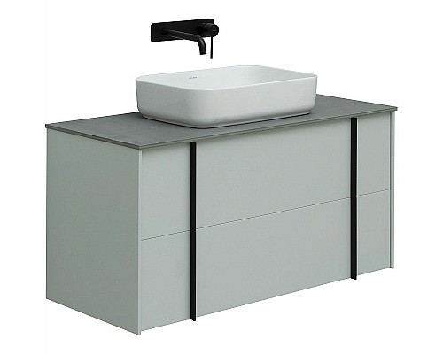 Тумба под раковину Allen Brau Reality 100 1.32007.PWM подвесная Папирус матовый