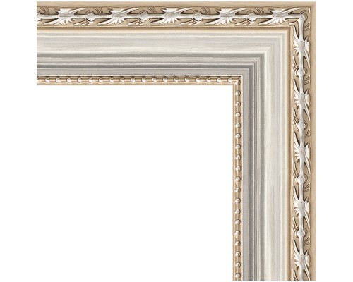 Зеркало Evoform Definite 75х75 BY 3238 в багетной раме - Версаль серебро 64 мм