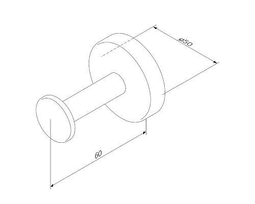 Крючок AM.PM Inspire V2.0 A50A35822 Черный матовый