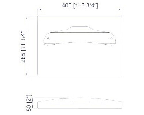 Диспенсер туалетных подкладок Nofer 04026.2.S Матовая нержавеющая сталь
