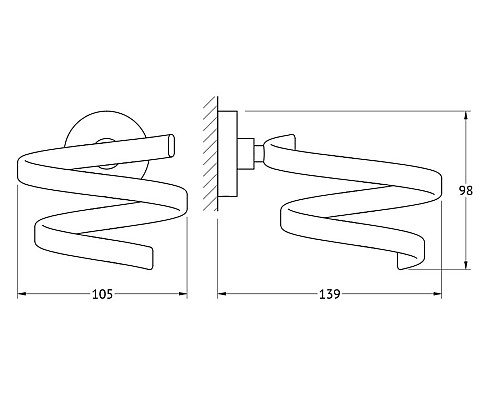 Держатель фена (хром) Artwelle HAR 045