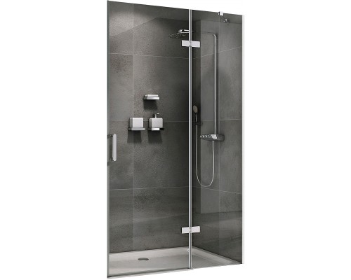 Душевая дверь Abber Zart 100 AG08100 профиль Хром стекло прозрачное