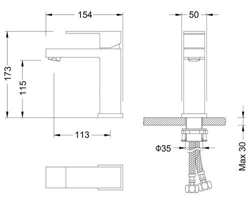 Смеситель для раковины Timo Selene 2061/17F золото матовое