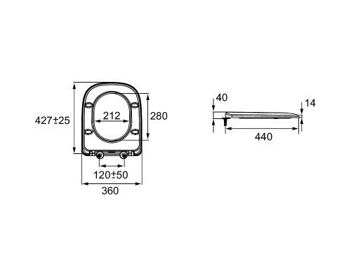 Комплект унитаза с инсталляцией Jacob Delafon Vox E21744RU-00 с сиденьем Микролифт и клавишей смыва