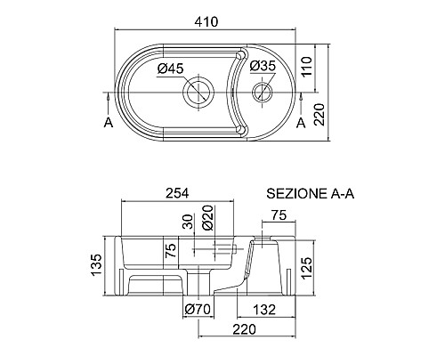 Раковина Scarabeo Seventy 41 8093 Белая Раковина Scarabeo Seventy 41 8093 Белая