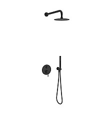 Система для душа скрытого монтажа Excellent Pi AREX.SET.1245BL черный мат