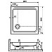 Акриловый поддон для душа RGW Acrylic Style 90x90 16180199-11 Белый