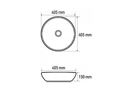 Раковина-чаша CeramaLux 41 7078ASP Серебро