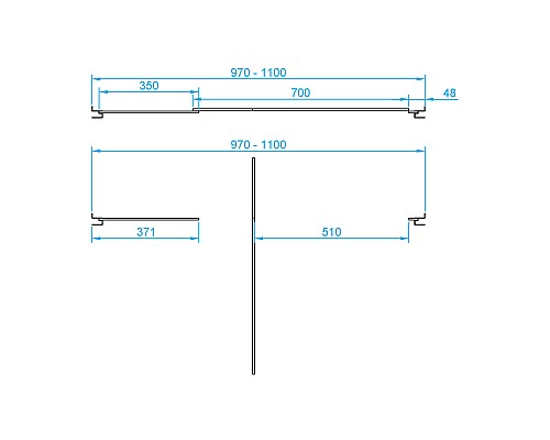 Душевая дверь RGW Passage PA-02 100 41080200-11 профиль Хром стекло прозрачное