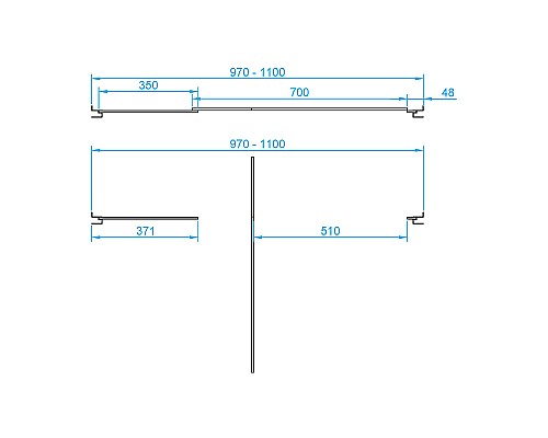 Душевая дверь RGW Passage PA-02 100 41080200-11 профиль Хром стекло прозрачное