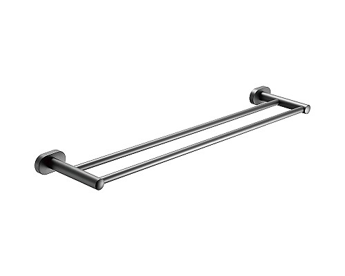 Полотенцедержатель Belz B905 B90509 двойной Вороненая сталь