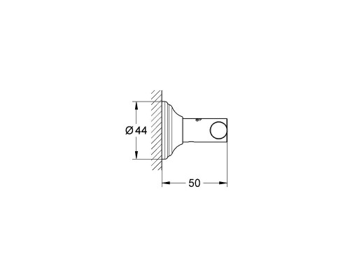 Двойной крючок Grohe Essentials Authentic Хром