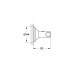 Двойной крючок Grohe Essentials Authentic Хром