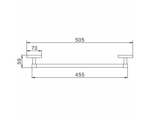 Полотенцедержатель Frap F19 F1901-1 Хром