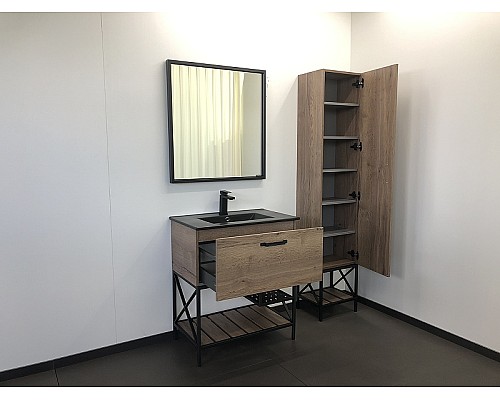 Тумба с раковиной Comforty Бредфорд 75 00004149064 Дуб темный