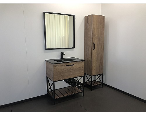 Тумба с раковиной Comforty Бредфорд 75 00004149064 Дуб темный