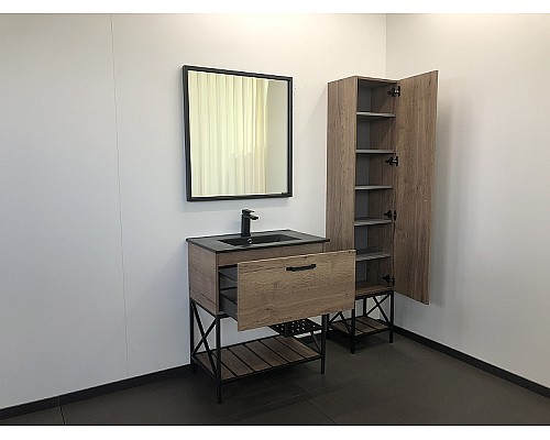 Тумба с раковиной Comforty Бредфорд 75 00004149064 Дуб темный