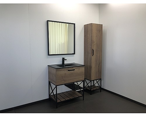 Тумба с раковиной Comforty Бредфорд 75 00004149064 Дуб темный