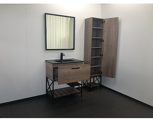 Тумба с раковиной Comforty Бредфорд 75 00004149064 Дуб темный