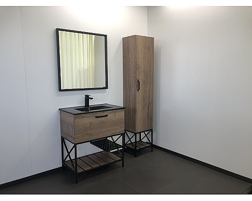 Тумба с раковиной Comforty Бредфорд 75 00004149064 Дуб темный