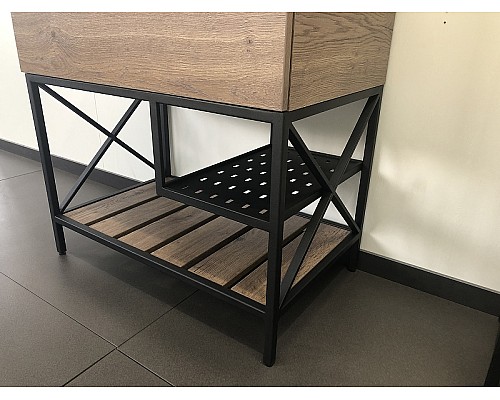 Тумба с раковиной Comforty Бредфорд 75 00004149064 Дуб темный