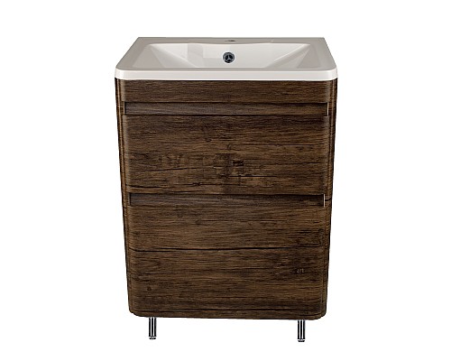 Тумба под раковину напольная Style Line Атлантика 60 СС-00002207 старое дерево